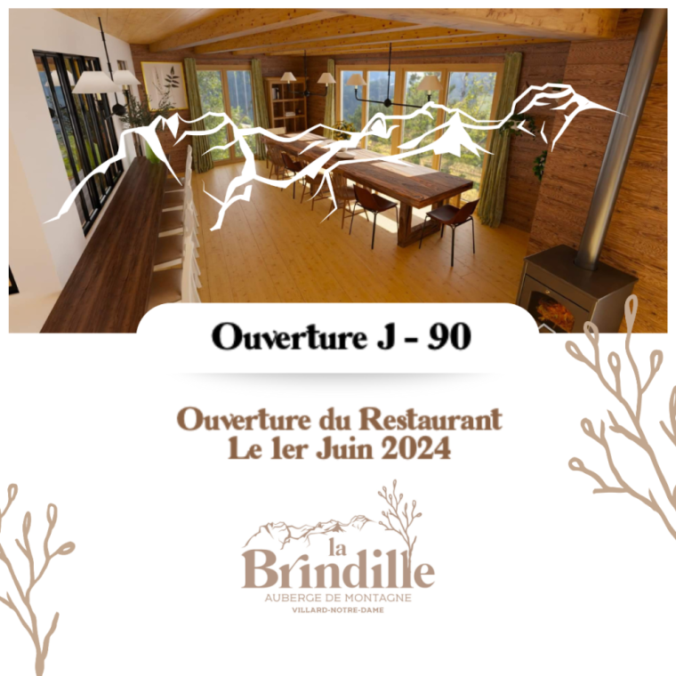 L'ouverture de L'Auberge La Brindille approche ! , Villard-Notre-Dame, La Brindille